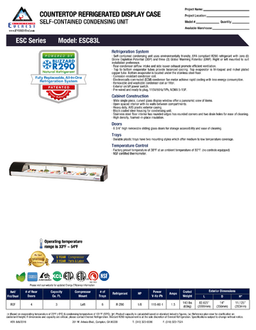 Spec Sheet