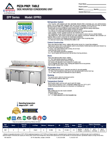 Spec Sheet