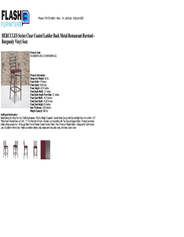 Spec Sheet