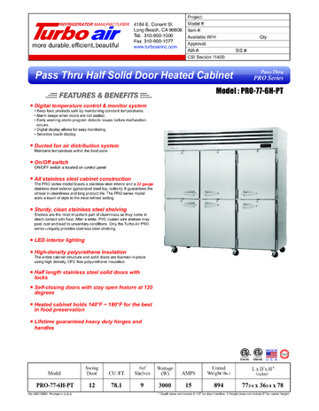 Spec Sheet