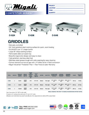 Spec Sheet