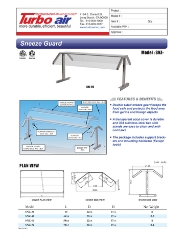 Spec Sheet