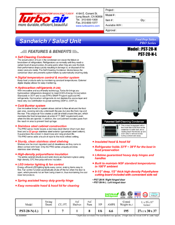 Spec Sheet