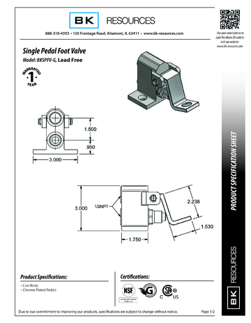 Spec Sheet