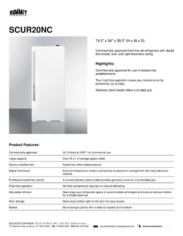 Spec Sheet
