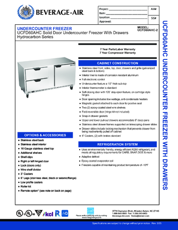 Spec Sheet