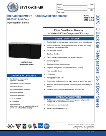Spec Sheet