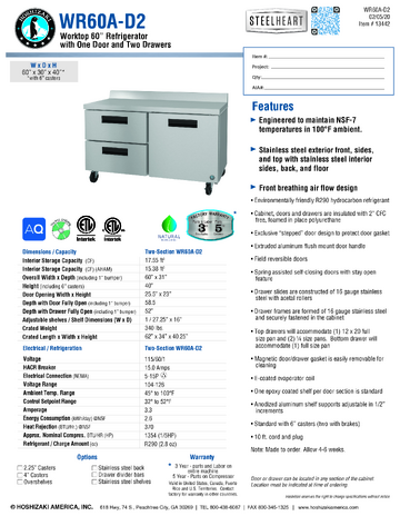 Spec Sheet