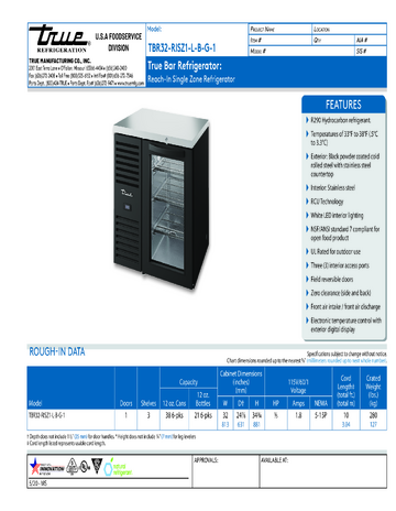 Spec Sheet