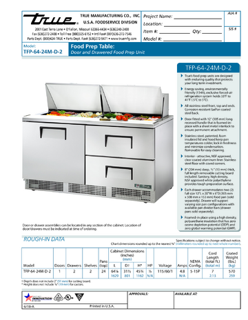 Spec Sheet