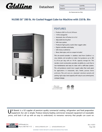 Spec Sheet
