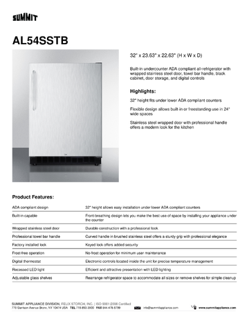 Spec Sheet