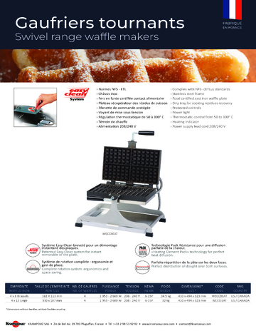 Spec Sheet