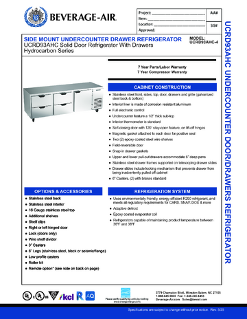 Spec Sheet