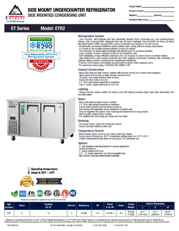 Spec Sheet