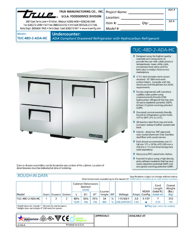 Spec Sheet