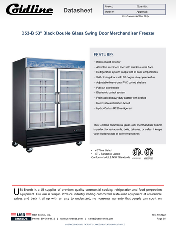 Spec Sheet