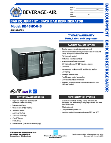 Spec Sheet
