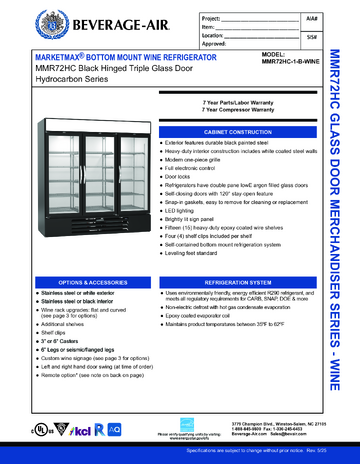 Spec Sheet