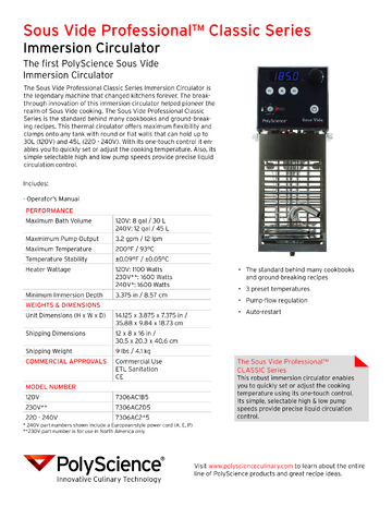 Spec Sheet