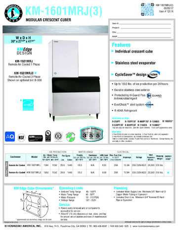 Spec Sheet