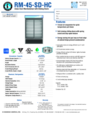Spec Sheet