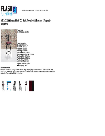 Spec Sheet