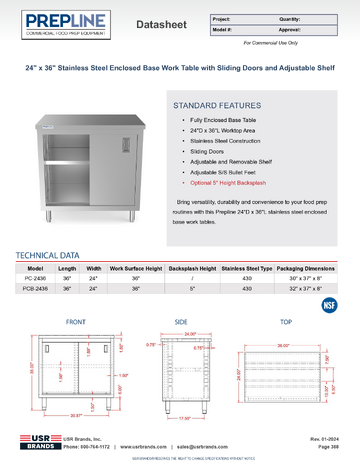 Spec Sheet