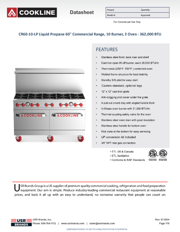 Spec Sheet