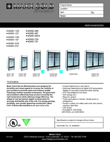 Spec Sheet