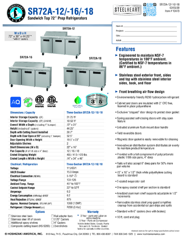 Spec Sheet