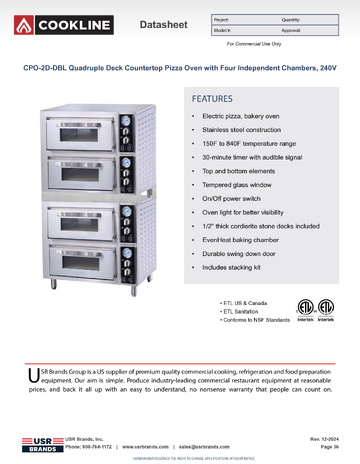 Spec Sheet