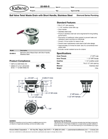 Spec Sheet