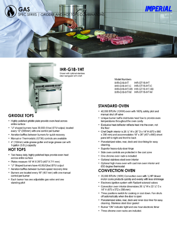 Spec Sheet