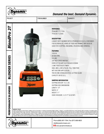 Spec Sheet