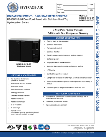 Spec Sheet