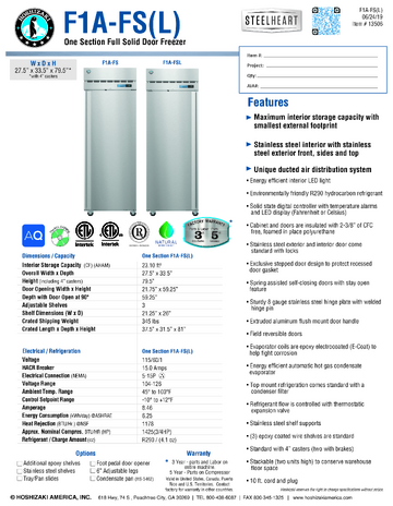 Spec Sheet