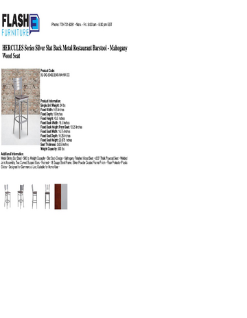 Spec Sheet