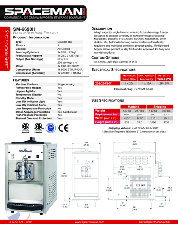 Spec Sheet