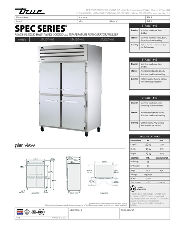 Spec Sheet