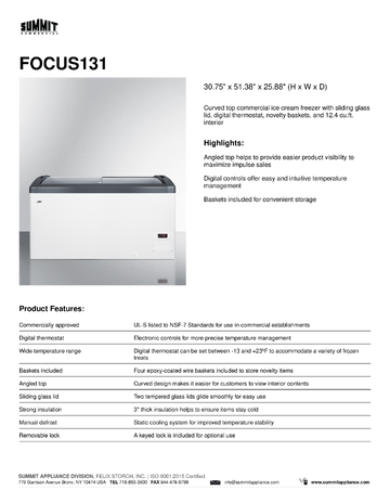 Spec Sheet
