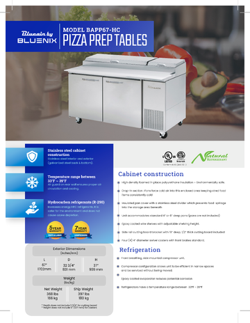 Spec Sheet