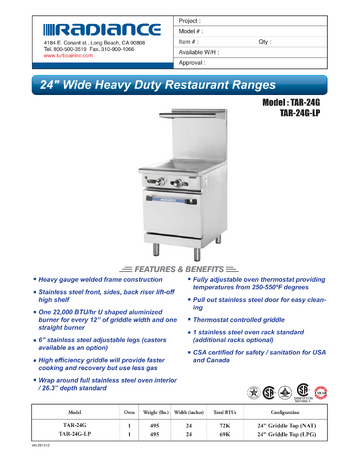 Spec Sheet