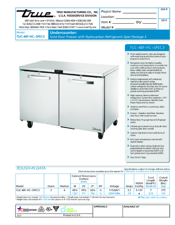 Spec Sheet