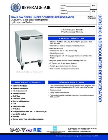 Spec Sheet