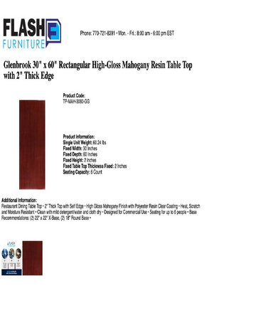 Spec Sheet