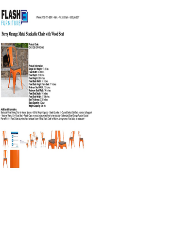 Spec Sheet