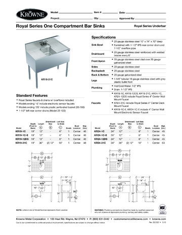 Spec Sheet