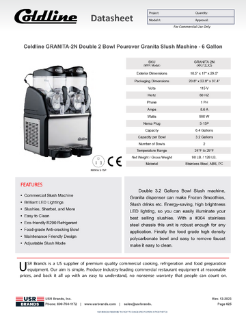 Spec Sheet
