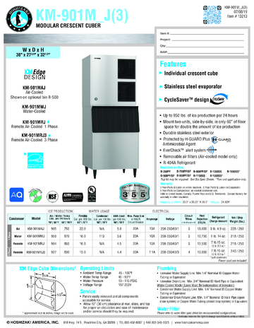 Spec Sheet